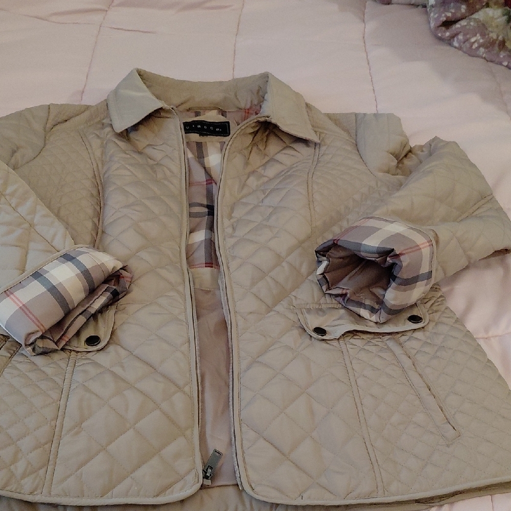 Giacca Tan Puffer Jacket Lightweight Quilted